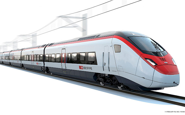 I 29 treni «Giruno» circoleranno sull’asse del San Gottardo, presumibilmente da fine 2019. (Disegno)