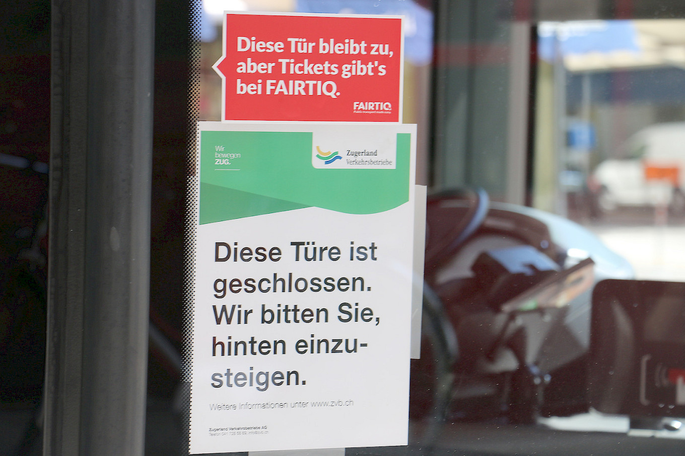 Symbolbild: Schutz für die Busfahrer/innen während der Pandemie. © ZVB