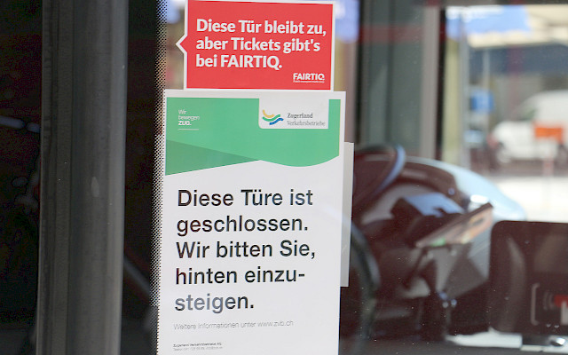 Symbolbild: Schutz für die Busfahrer/innen während der Pandemie. © ZVB