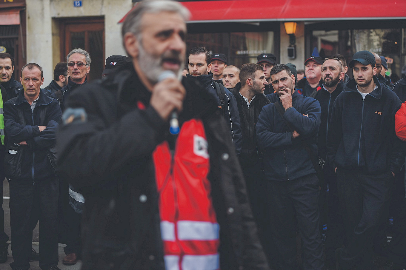 Personalversammlung beim letzten, eintägigen Streik bei den TPG im Jahr 2014. © Demir Sönmez