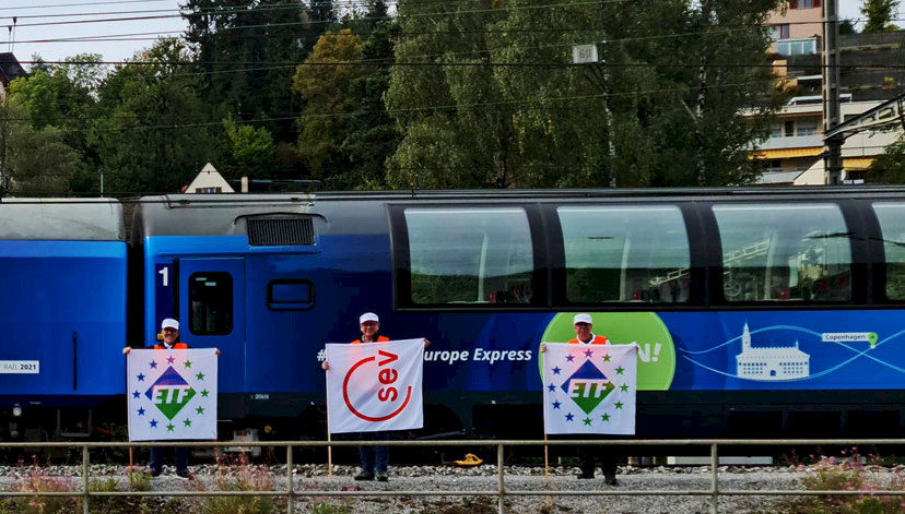 Der SEV empfängt am 27. September 2021 in Schaffhausen den Connecting Europe Express.