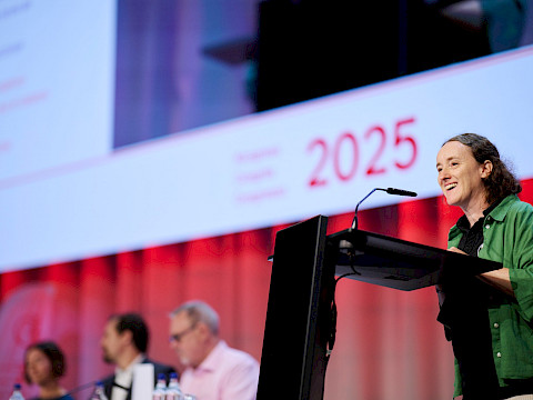 Sibylle Lustenberger, Gewerkschaftssekret&auml;rin SEV / &copy;Manu Friederich