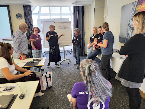 Workshop zum Thema Care-Arbeit.