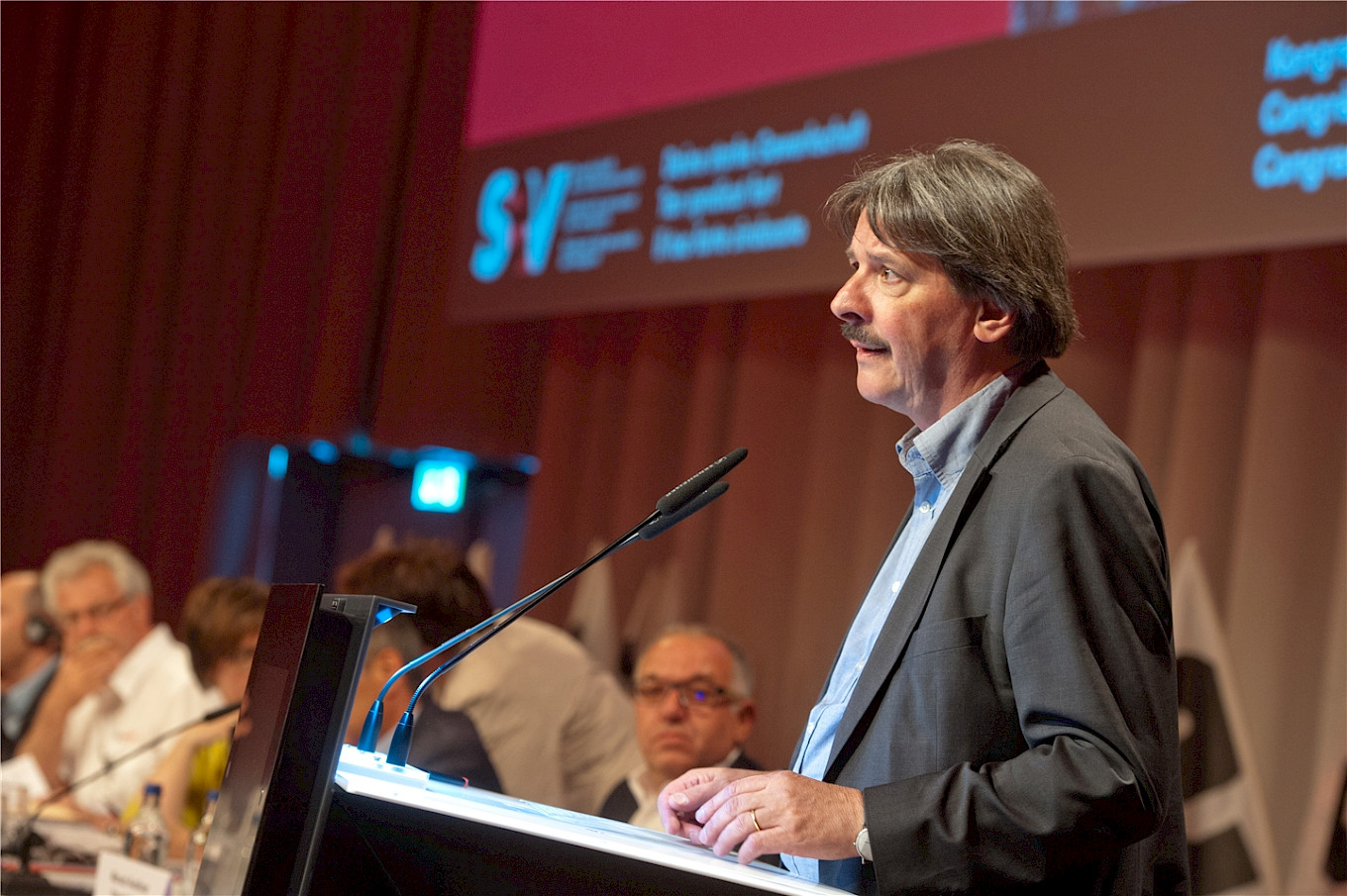 Paul Rechsteiner am Kongress.