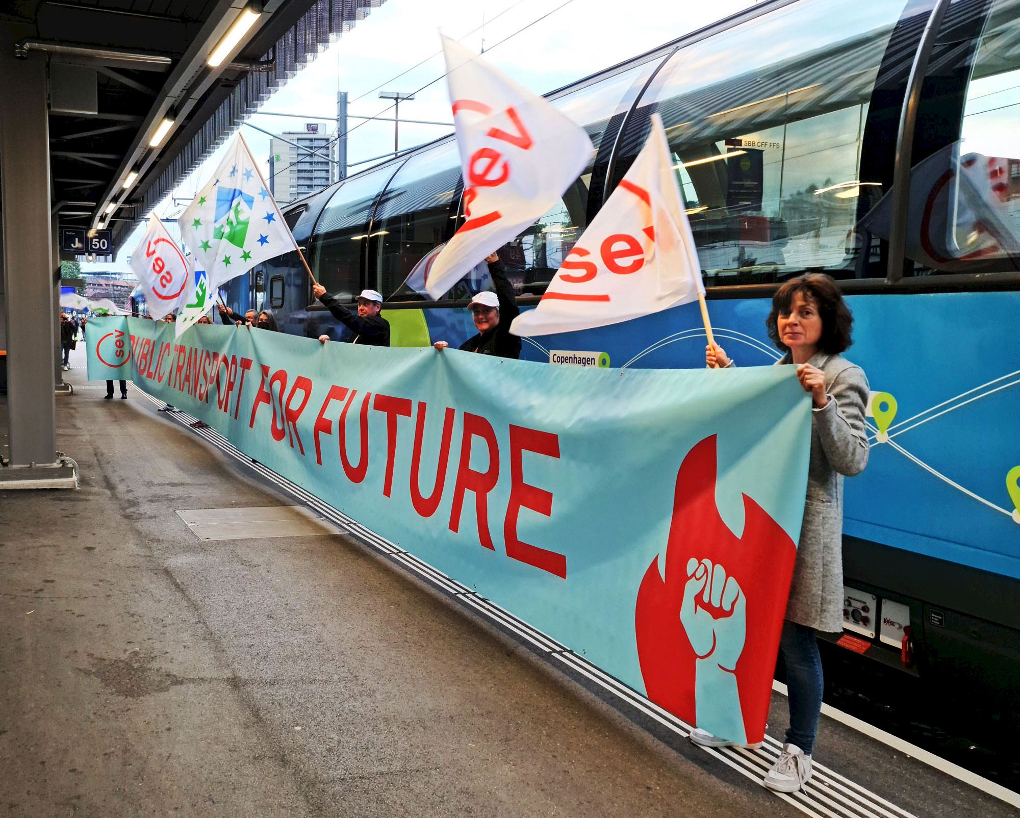 SEV-Empfang für den Connecting Europe Express am 27. September 2021 in Bern.